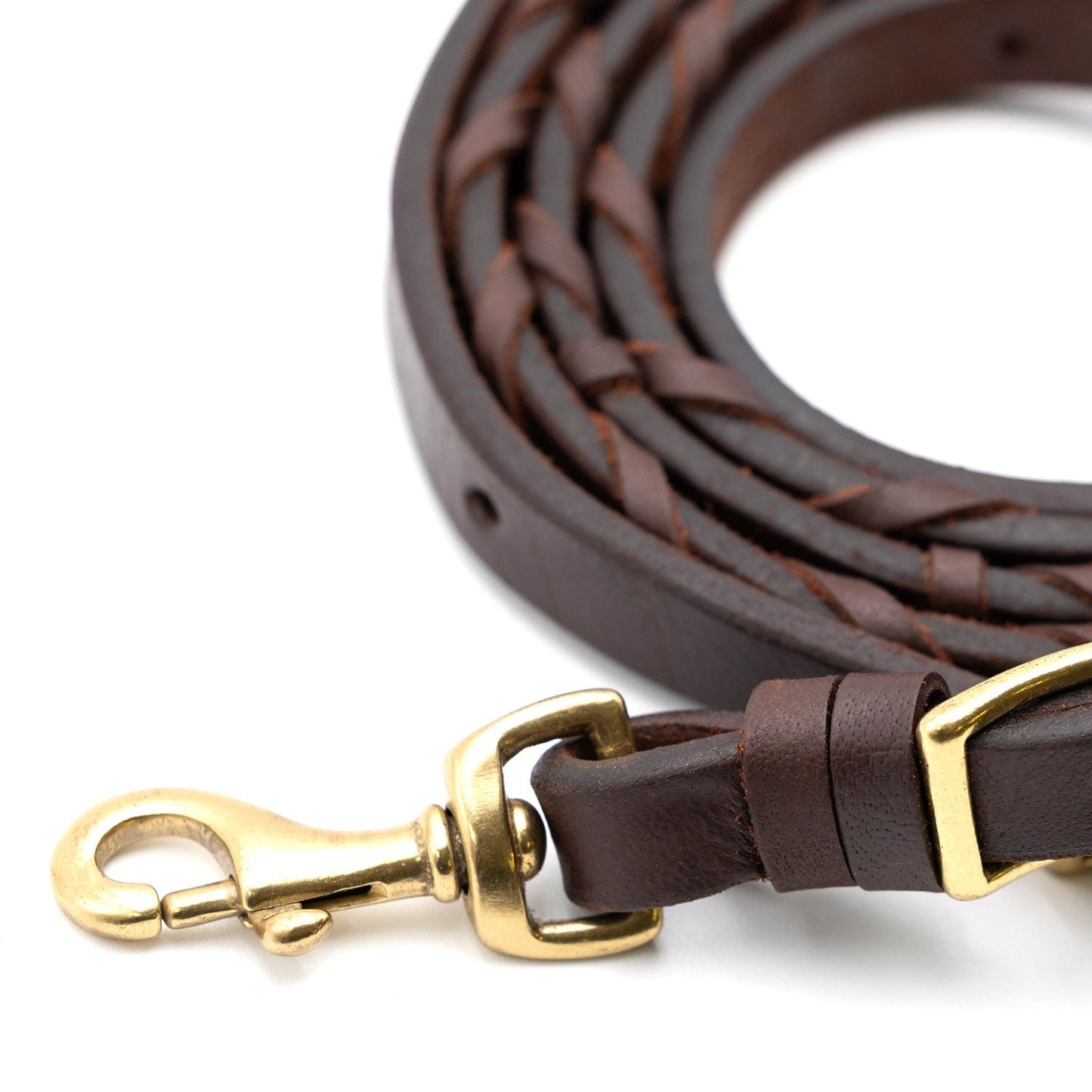 Jeffers LuxeLeather Heavy Oiled Laced Barrel Rein