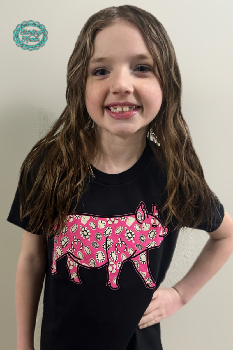 Sterling Kreek Mini Concho Pig Tee - KIDS