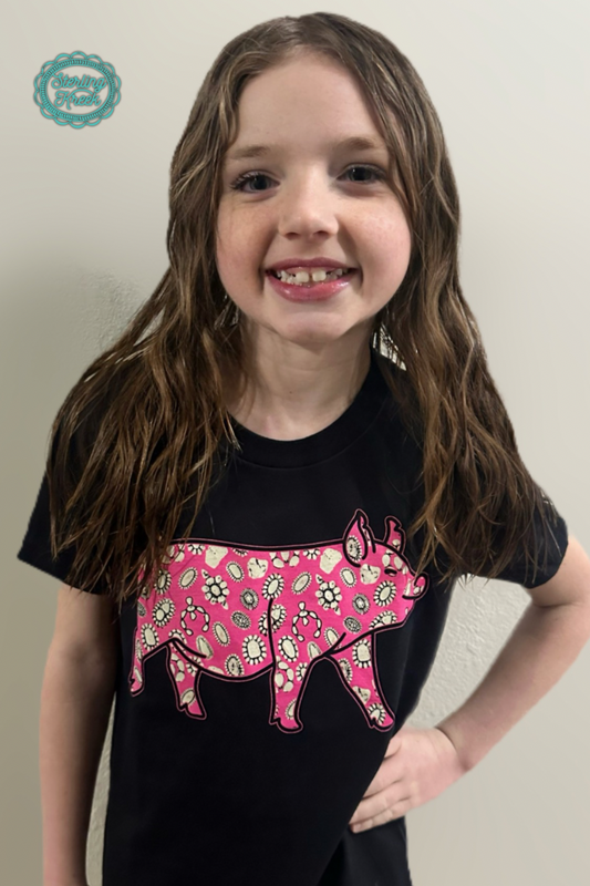 Sterling Kreek Mini Concho Pig Tee - KIDS