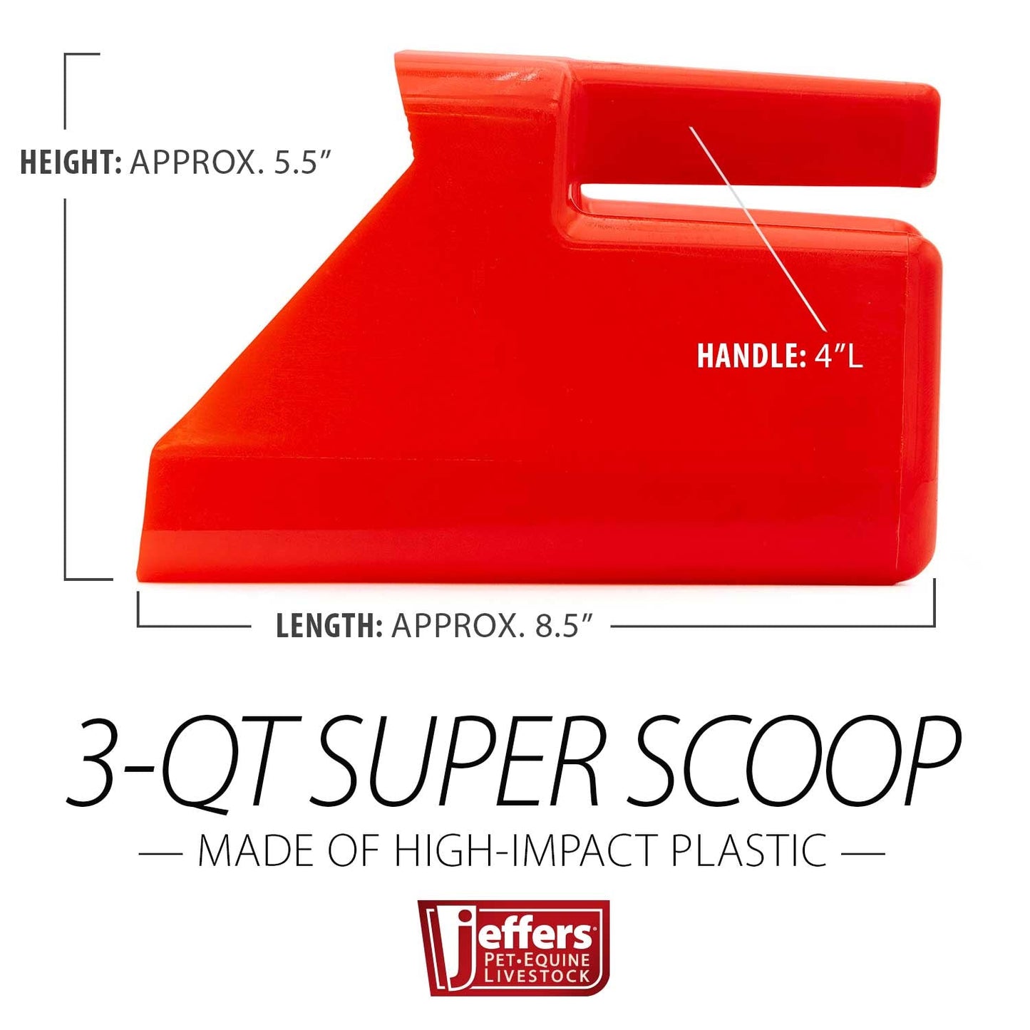 Jeffers 3 Quart Super Scoop