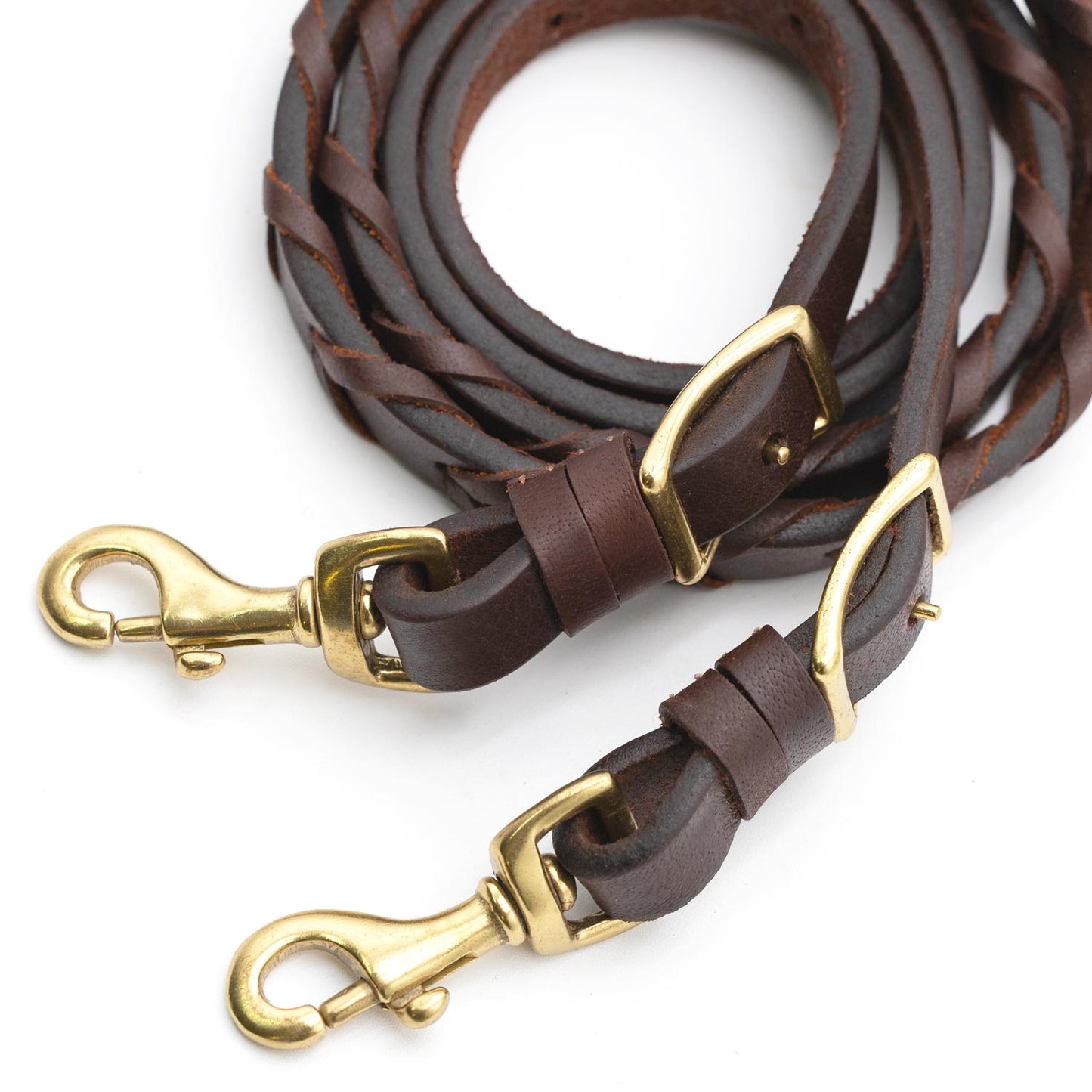 Jeffers LuxeLeather Heavy Oiled Laced Barrel Rein