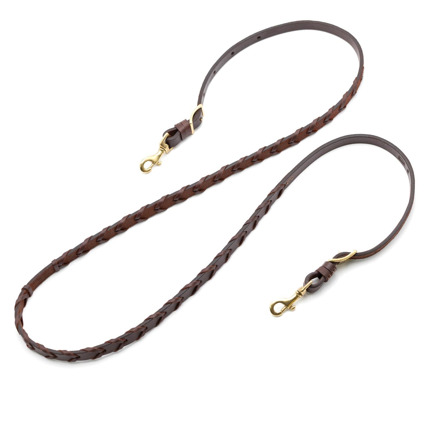 Jeffers LuxeLeather Heavy Oiled Laced Barrel Rein