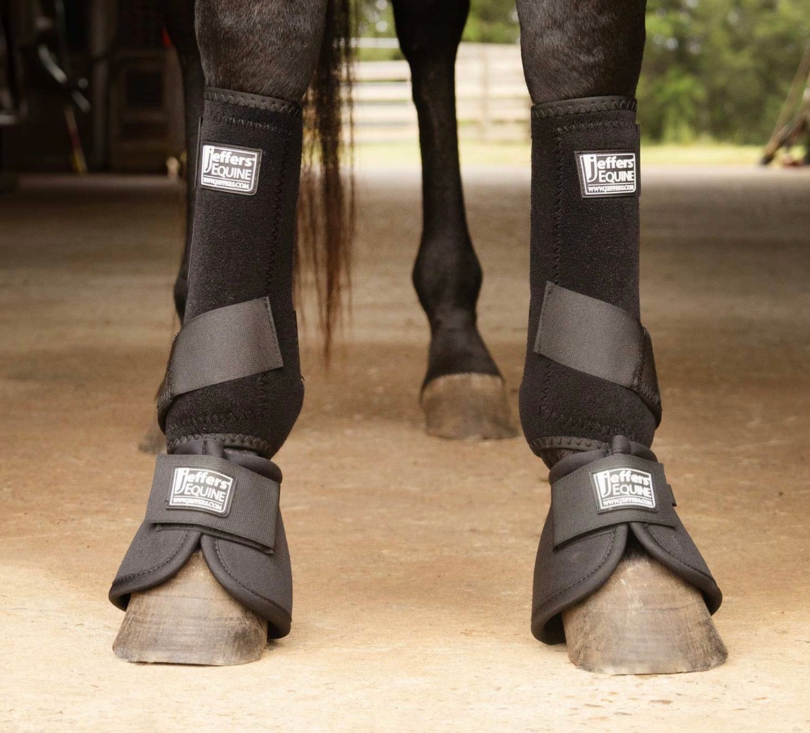 Jeffers Protective Horse Boots, Solid Colors - FRONT ONLY