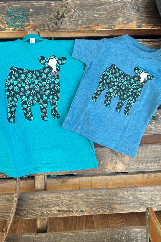 Sterling Kreek Mini Concho Steer Tee - KIDS