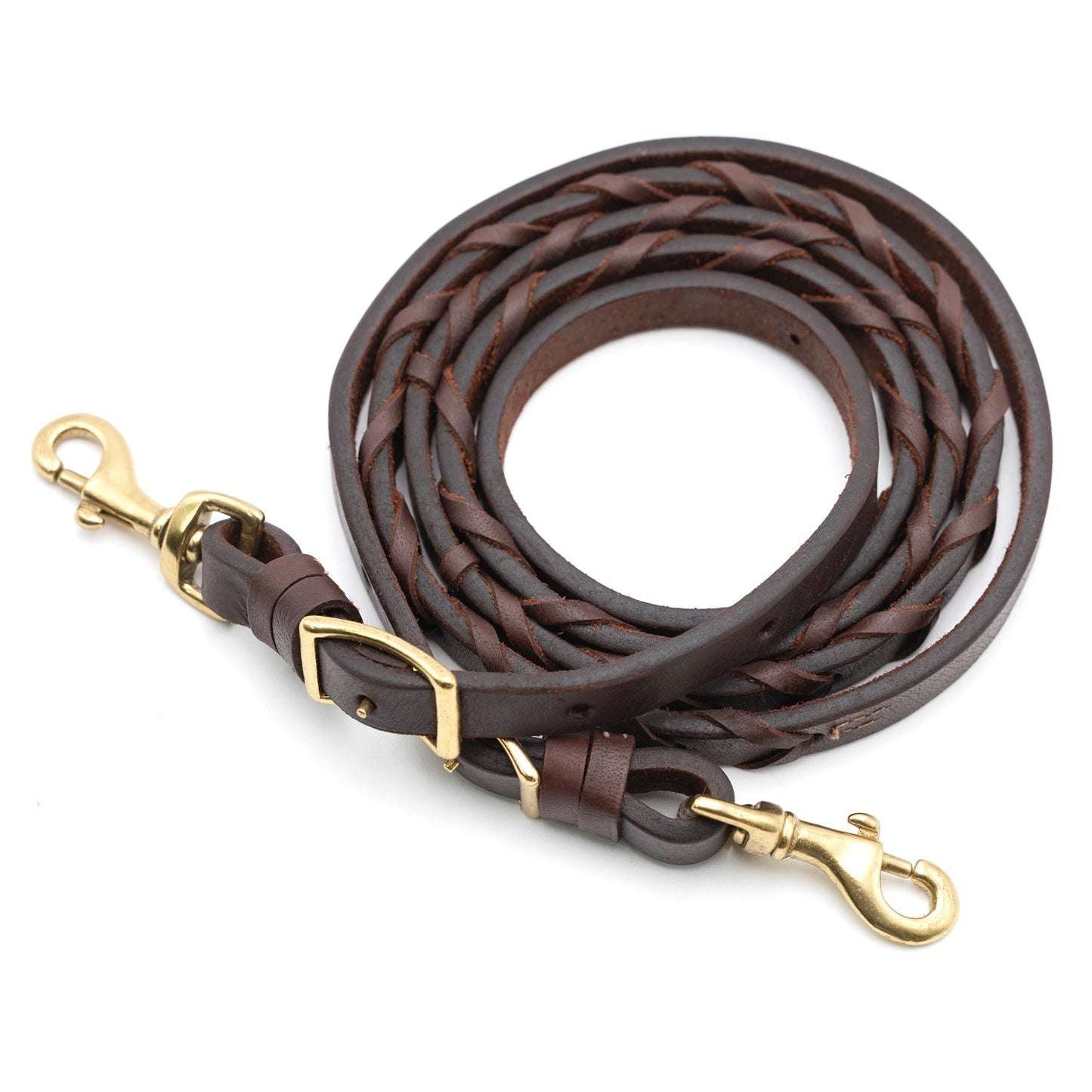 Jeffers LuxeLeather Heavy Oiled Laced Barrel Rein