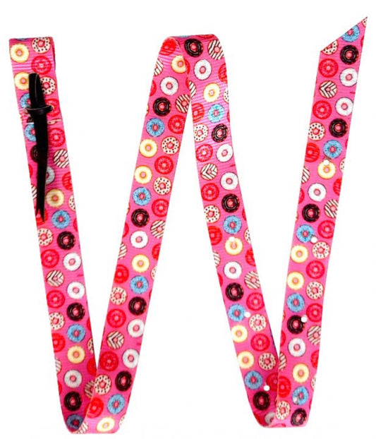 Showman PONY Premium Quality Doughnut Print Nylon tie Strap