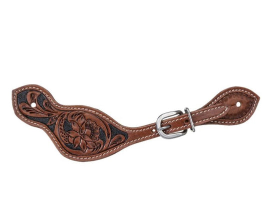 Silver Royal Dakota Floral Spur Straps