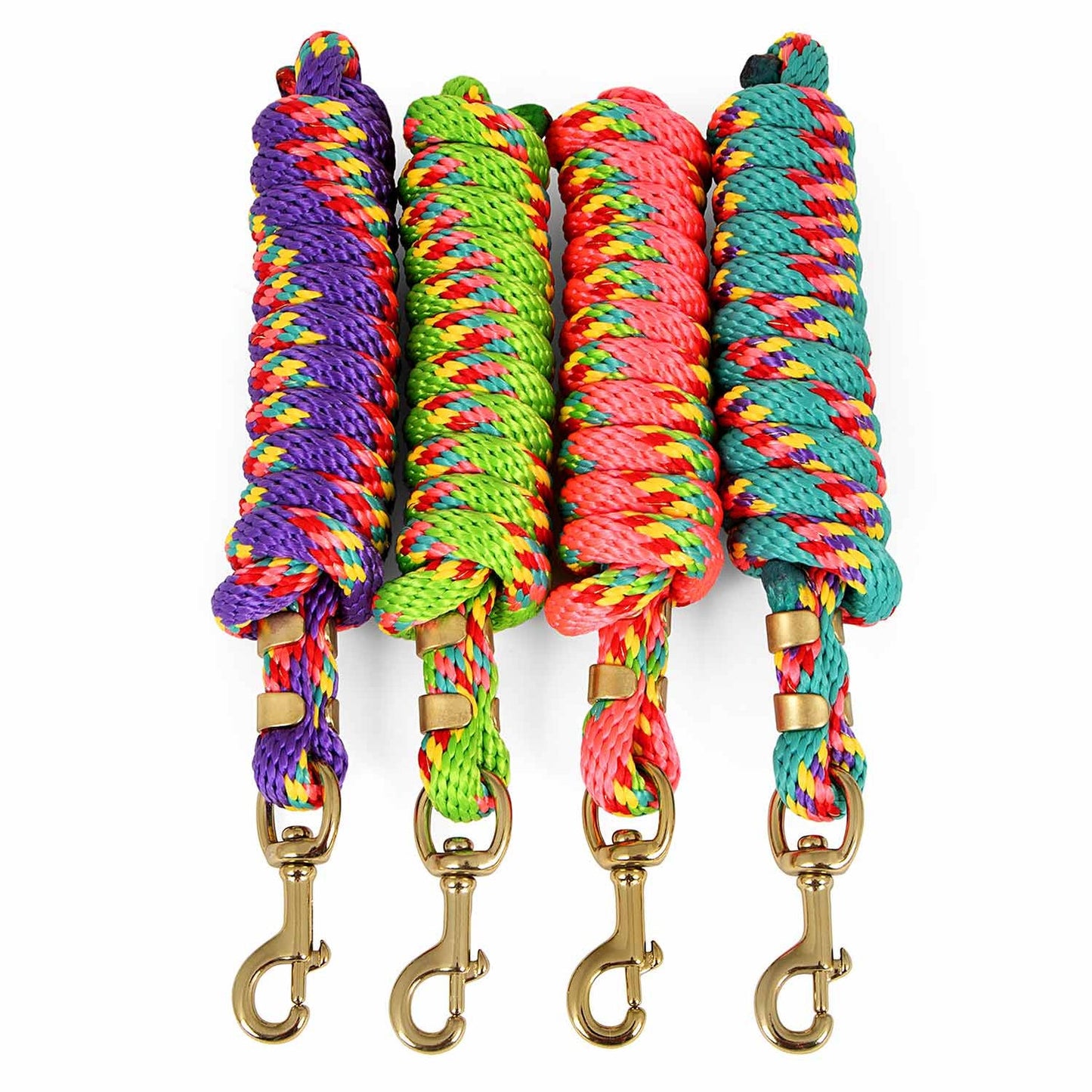 Jeffers Neon Poly Lead Rope with Bolt Snap, 8ft