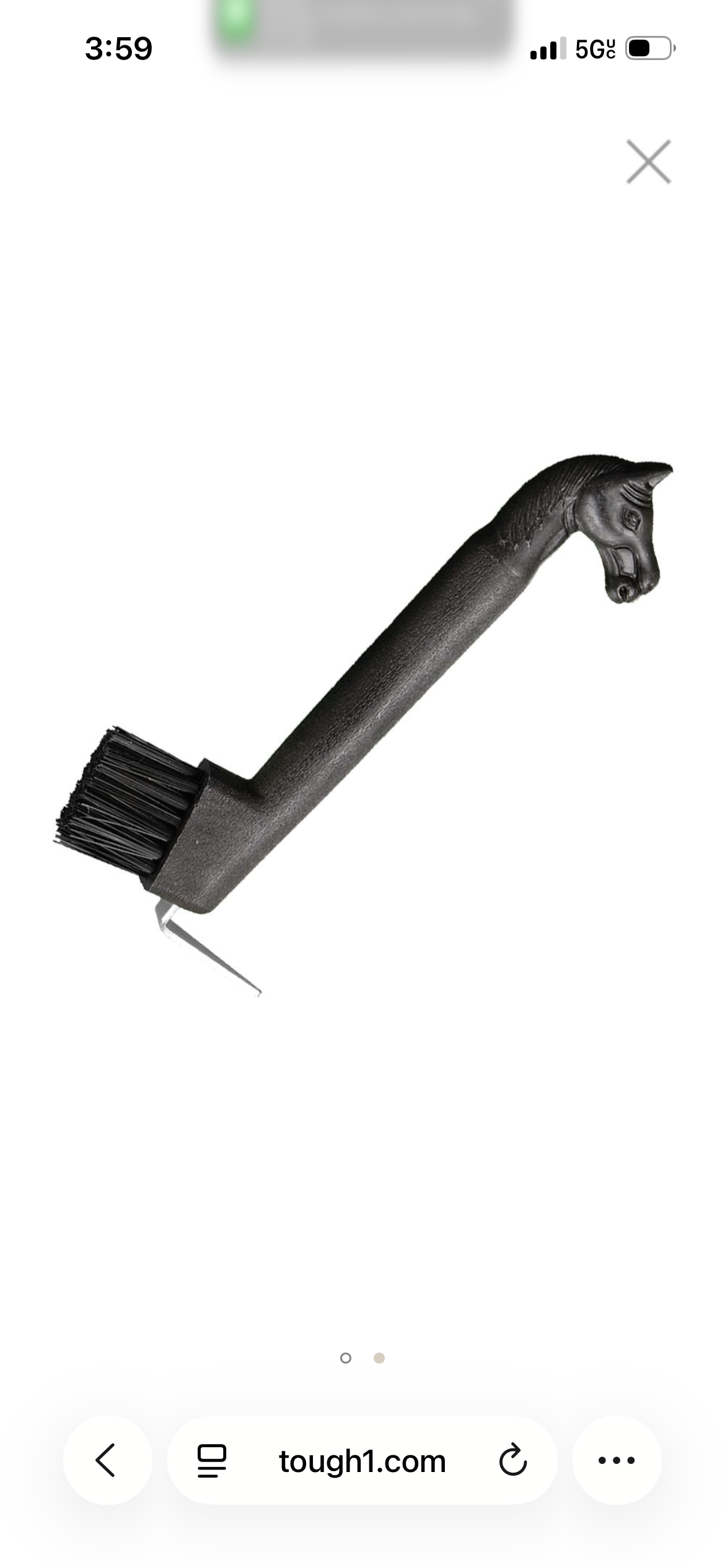 Tough 1 Horse Head Hoof Pick W/ Brush