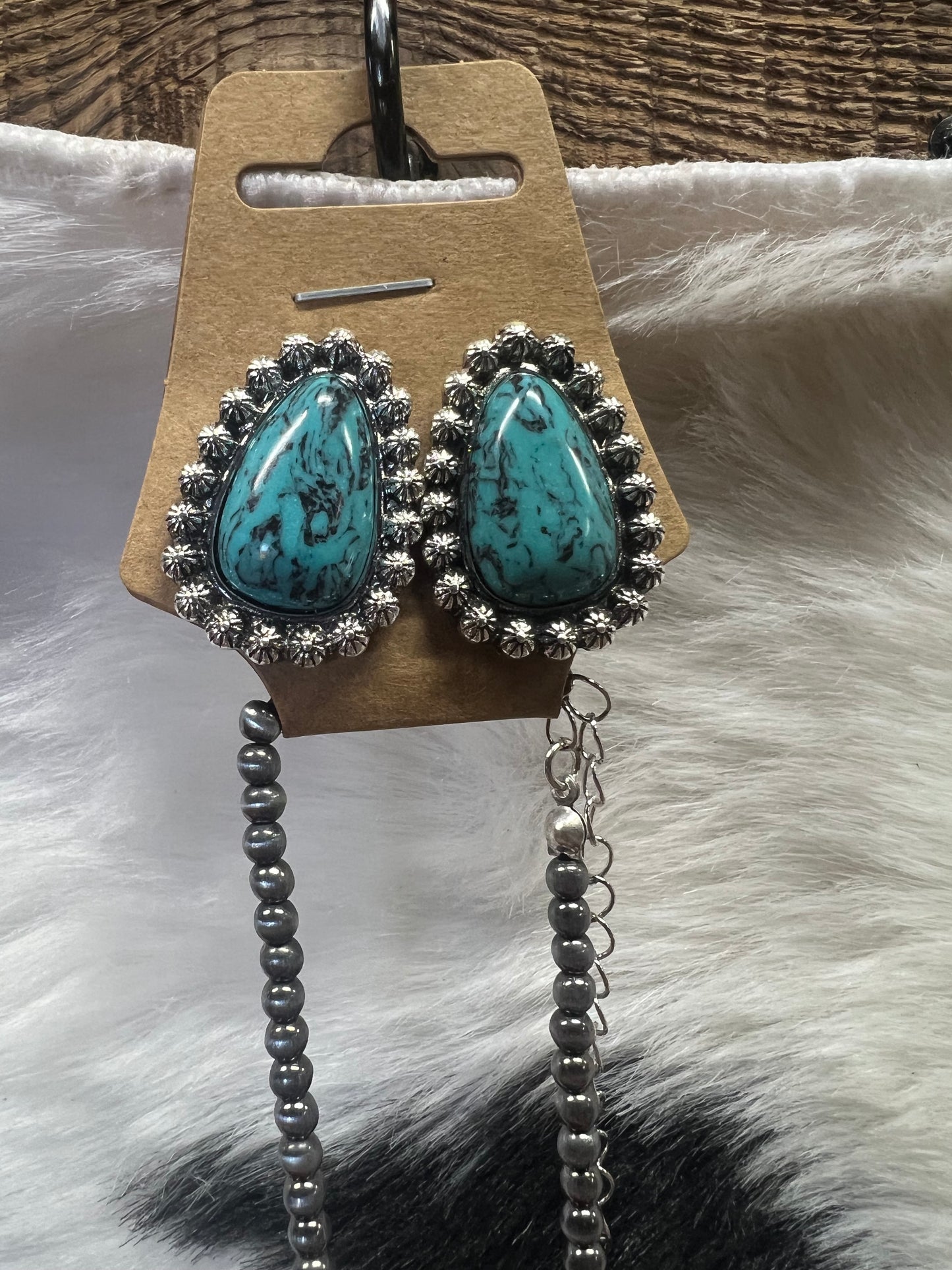 Single Stone Necklace/Earrings Set