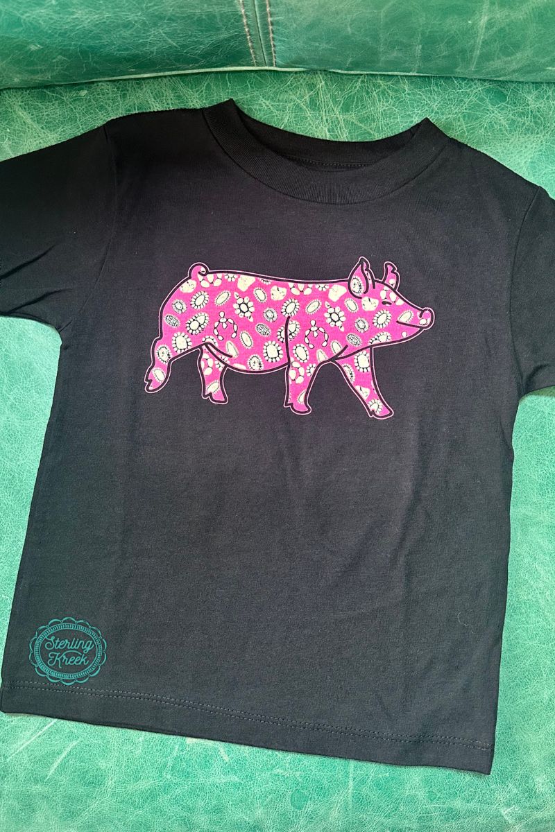 Sterling Kreek Mini Concho Pig Tee - KIDS