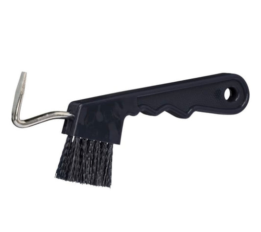 TOUGH1 Easy Grip Hoof Pick/Brush