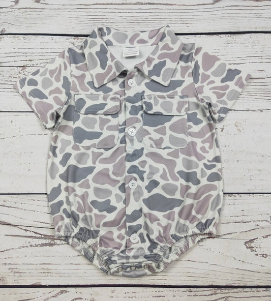 Baby Duck camo Onesie