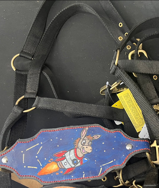 Rocket donkey Bronc halter