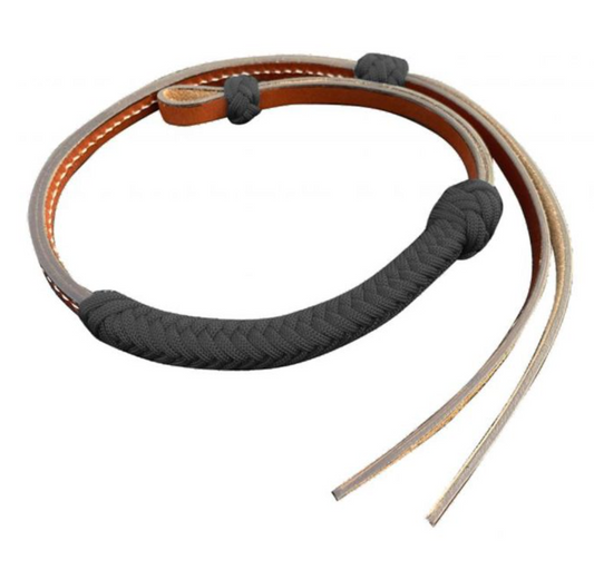 Showman Medium Leather Over & Under With Nylon Wrapped Accent