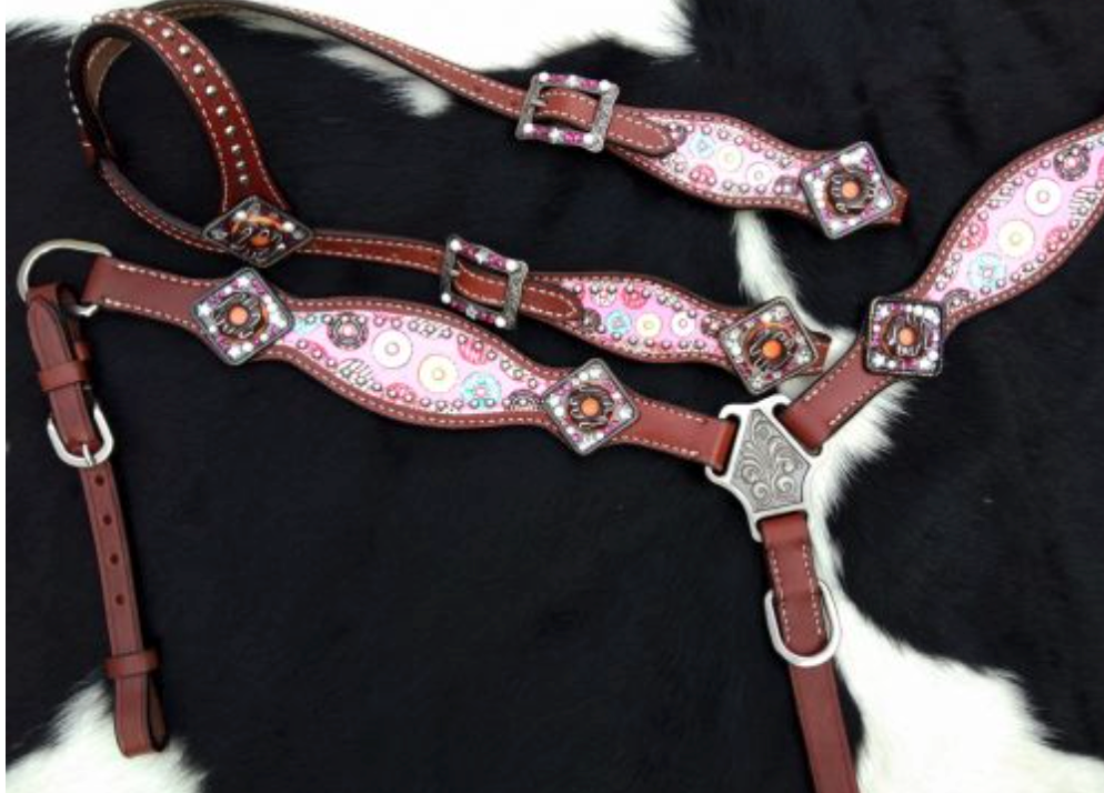 Showman PONY SIZE Donut Print HS/BC Set