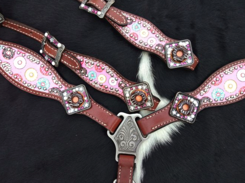 Showman PONY SIZE Donut Print HS/BC Set